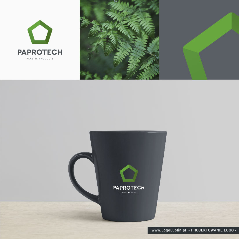 Rewitalizacja logo firmy Paprotech | wykonanie - logolublin.pl Rewitalizacja logo firmy - firma produkcyjna