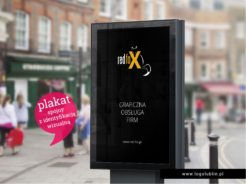 Elementem identyfikacji wizualnej może być plakat reklamowy.