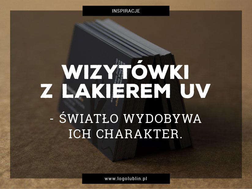 Przedstawiam wizytówkę z wybiórczym lakierem UV - jej piękno to kontrasty uszlachetnień druku
