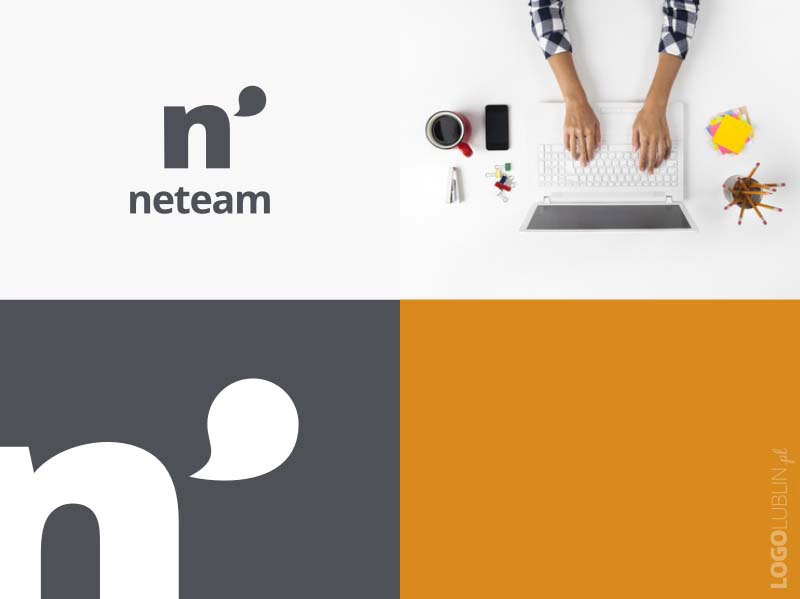 Projekt logo Neteam dla firmy z branży consultingowej