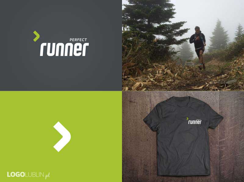 Projekt logo dla sklepu ze specjalistyczną odzieżą sportową Perfect Runner
