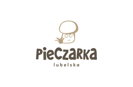 Przykład łatwego do zapamiętania logo: Pieczarka Lubelska. Logo zostało zaprojektowane przez Studio Graficzne RedFox.