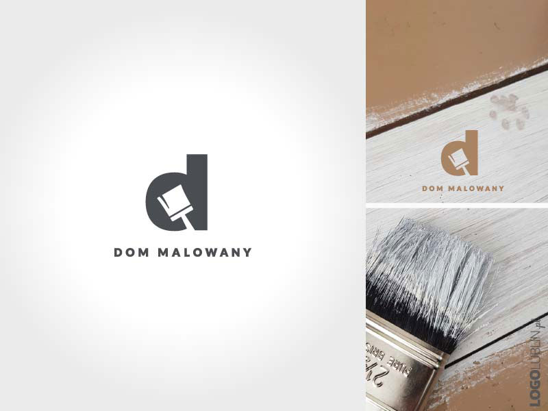 Projektowanie logo | logo zaprojektowane dla firmy Dom Malowany Projektowanie logo | Logo firmy Dom Malowany z Lublina