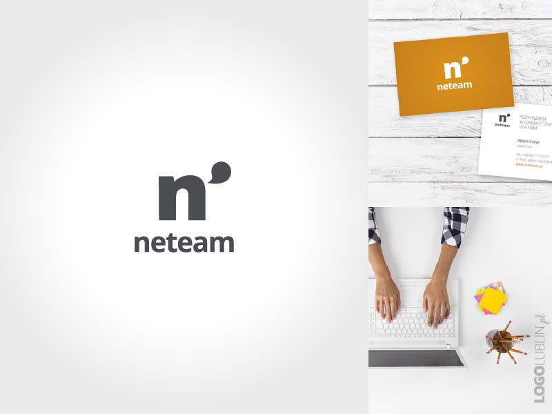 Projektowanie logo | logo zaprojektowane dla firmy informatycznej Neteam Projektowanie logo | Logo firmy Neteam