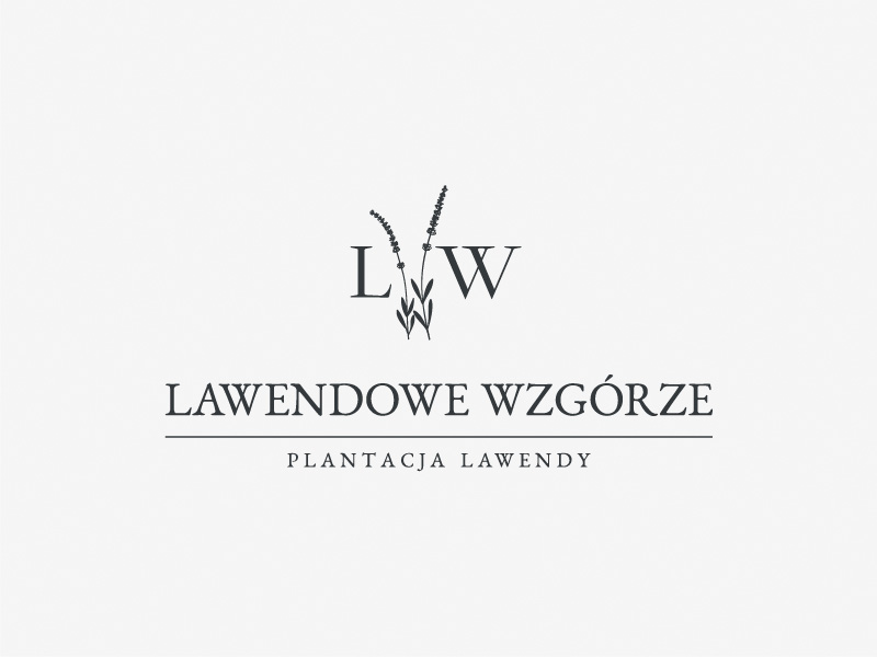 Wspaniałe logo zaprojektowane dla marki firmy ogrodniczej producenta lawendy z okolic Lublina
